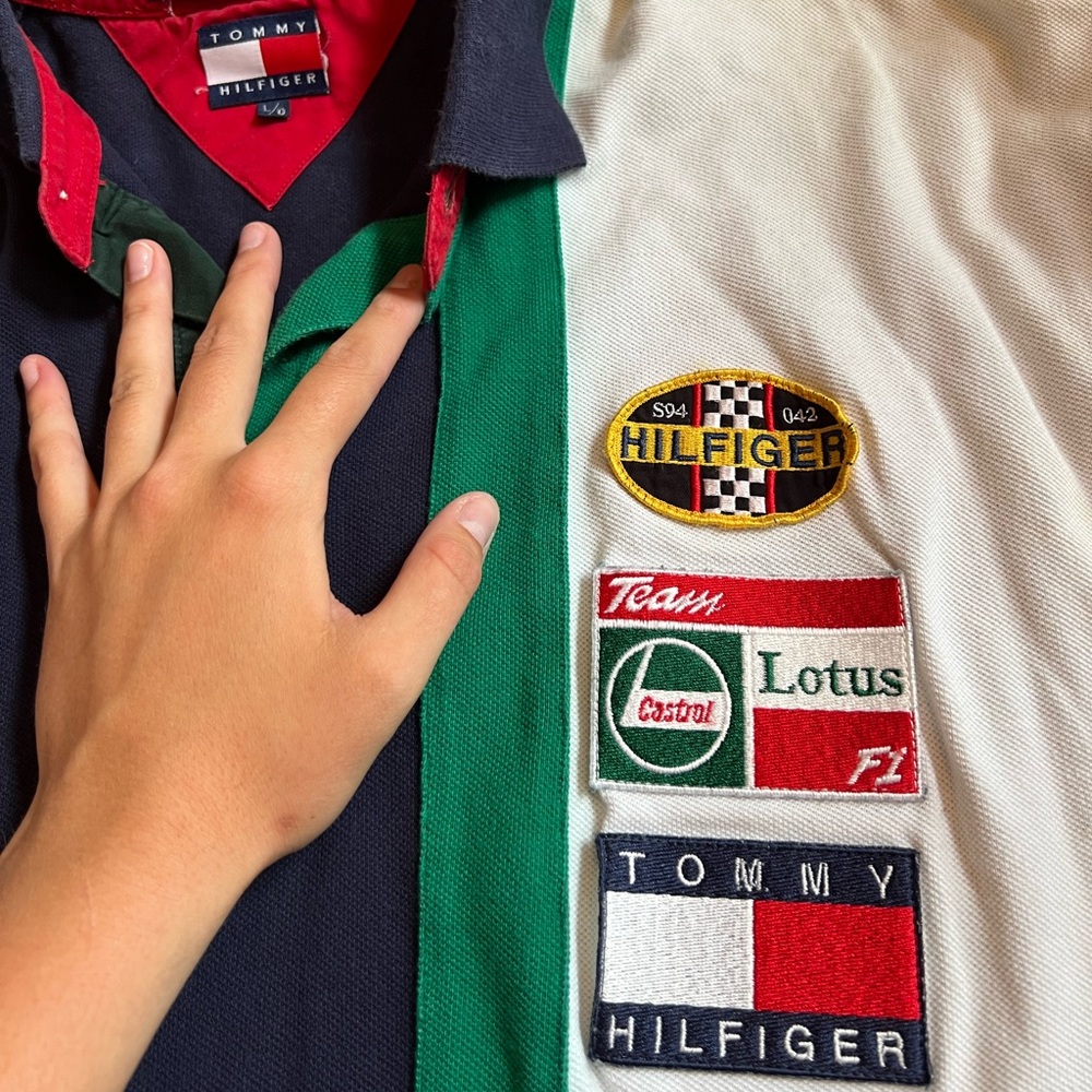 RARE Vintage Tommy Hilfiger racing polo
